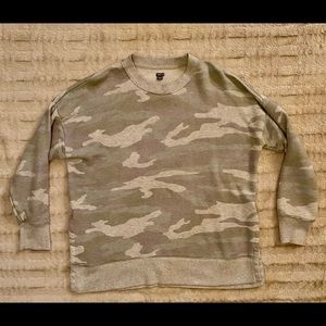 Muted Camo Oversized Sweatshirt